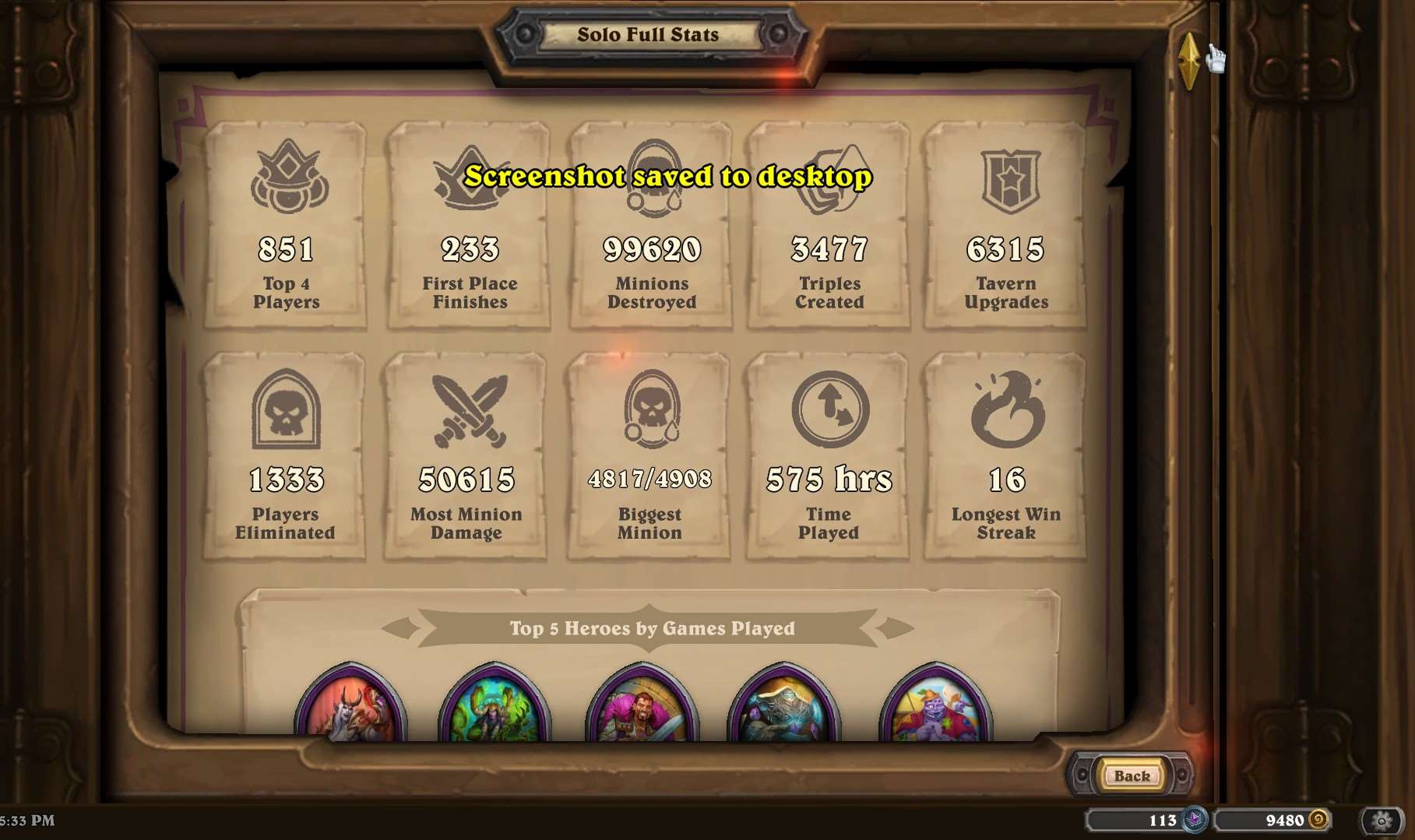 продажа аккаунта к игре Hearthstone